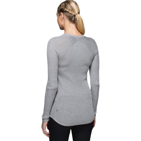 Lululemon Cabin Yogi Sweater Heather Grey - Picture 8 of 11